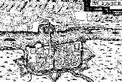 The town of Corbeil-Essonnes XVIe century.